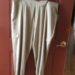 Soft Surroundings sage green lively cargo  jogger ankle SZ 2X